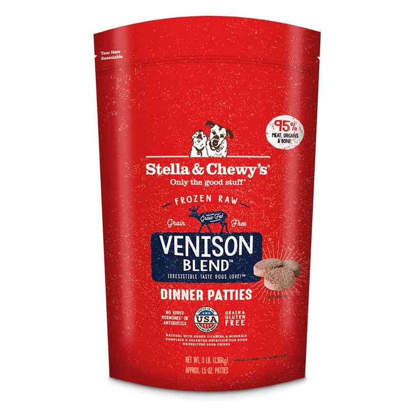 Stella & Chewy’s Venison Blend Frozen Raw Dinner Patties Dog Food 6lb