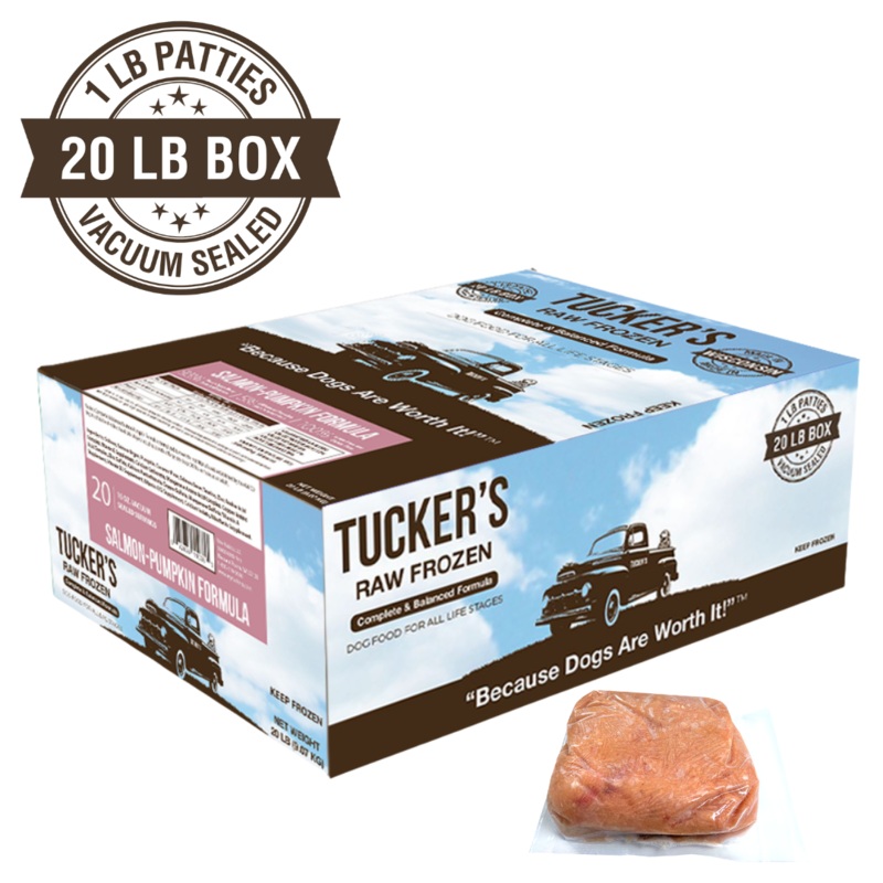 Tucker’s’ Frozen Salmon & Pumpkin Grain Free Raw Dog Food 20lb