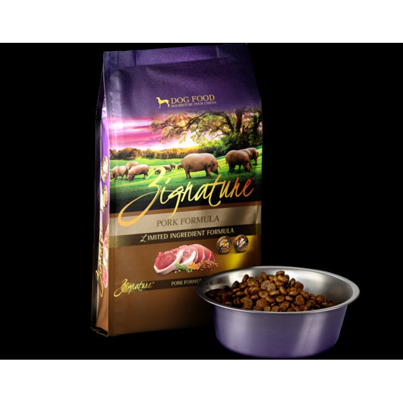 Zignature Dry Dog Food – Pork – 25lb Bag