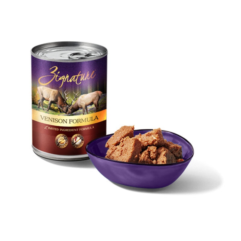 Zignature Wet Dog Food – Venison – 13oz