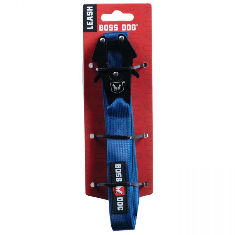 Boss Dog Tactical Dog Leash 4′ x 1.25 Solid Blue