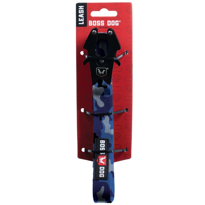 Boss Dog Tactical Dog Leash 6′ x 1 Camo Blue