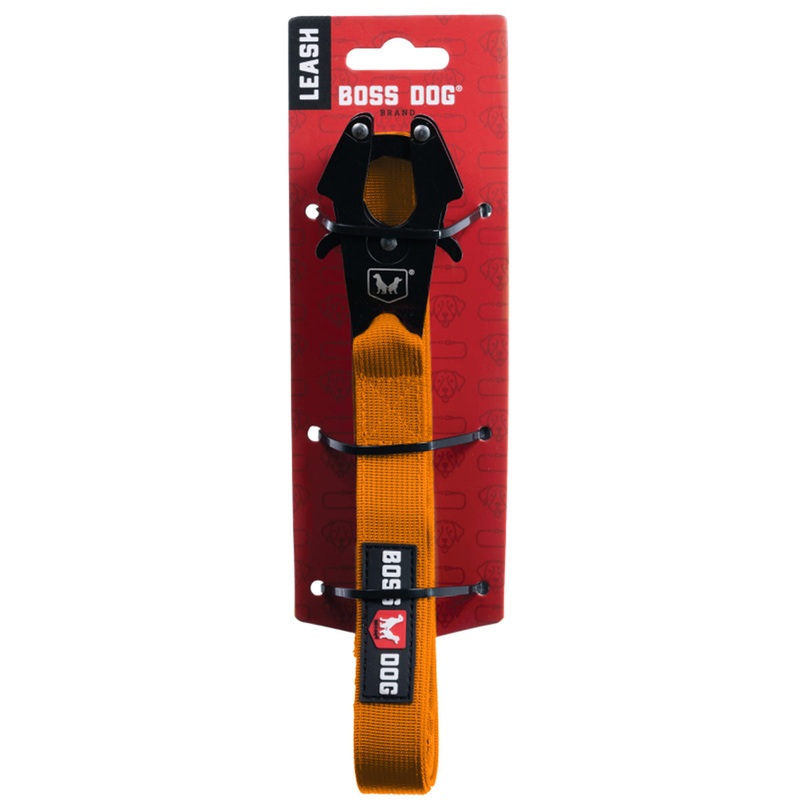 Boss Dog Tactical Dog Leash 6′ x 1 Solid Orange