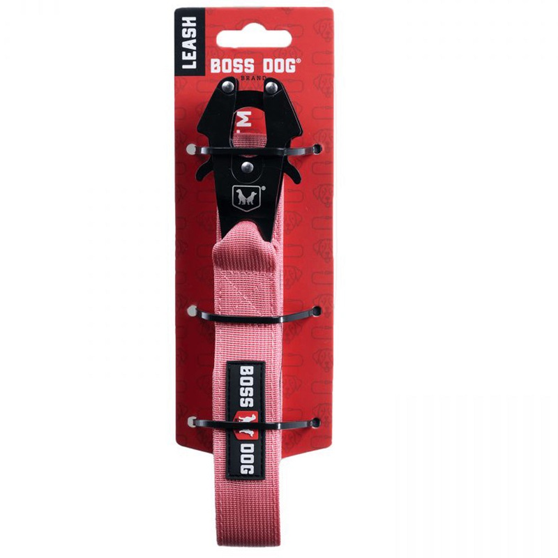 Boss Dog Tactical Dog Leash 6′ x 1 Solid Pink