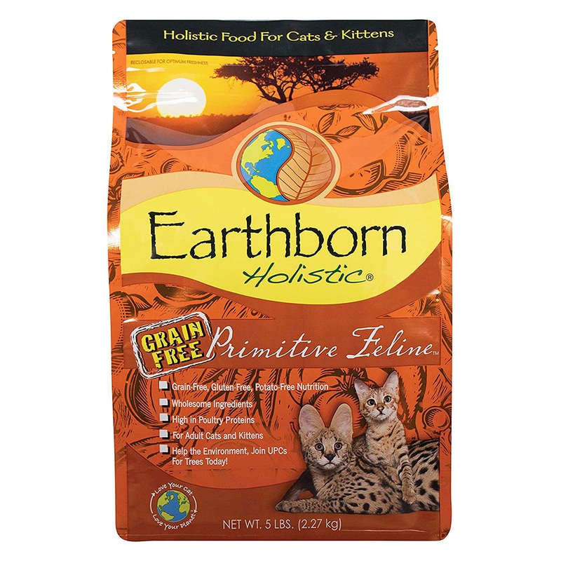 Earthborn Primitive Feline Dry Cat Food 5lb