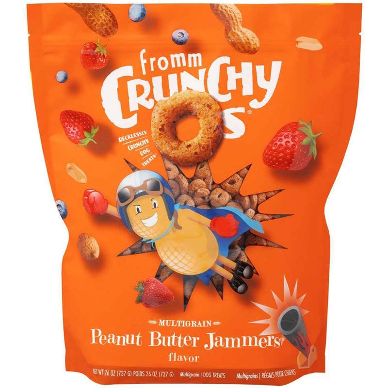 Fromm Crunchy O’S Peanut Butter Jammers Flavor Dog Treats 26oz