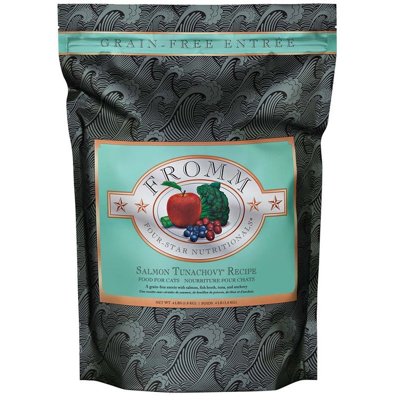 Fromm Four-Star Grain Free Salmon Tunachovy Recipe Dry Cat Food 4lb