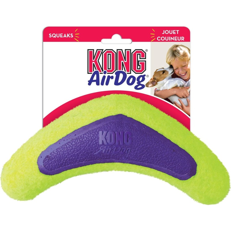 KONG Air Squeaker Boomerang Toy for Dogs, Large