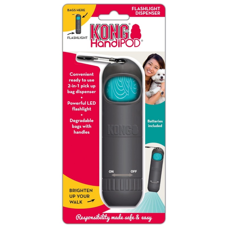 KONG Handipod Mini LED Flashlight & Pick Up Bag Dispenser