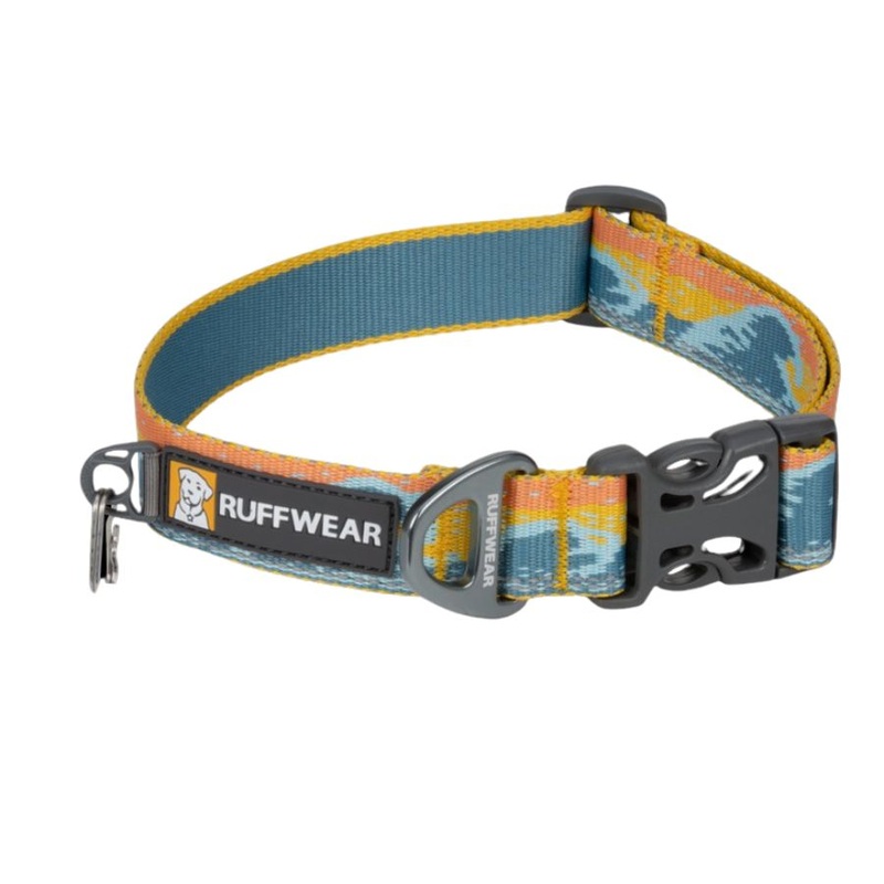 RuffWear Crag Reflective Dog Collar 14-20 Rising Wave