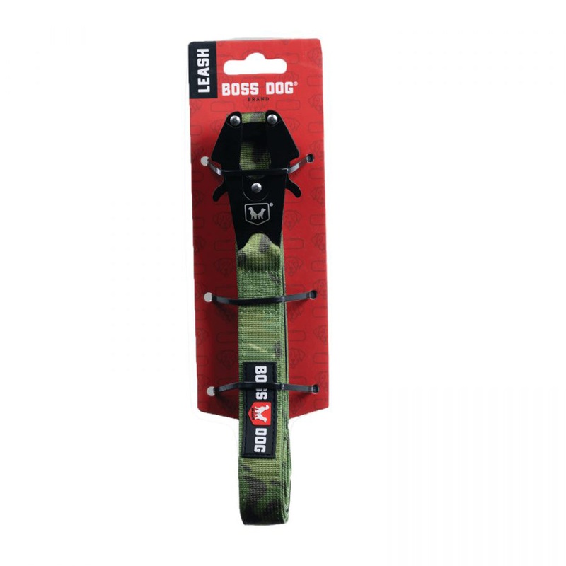 Boss Dog Camo Green Dog Leash 1.25 x 4′