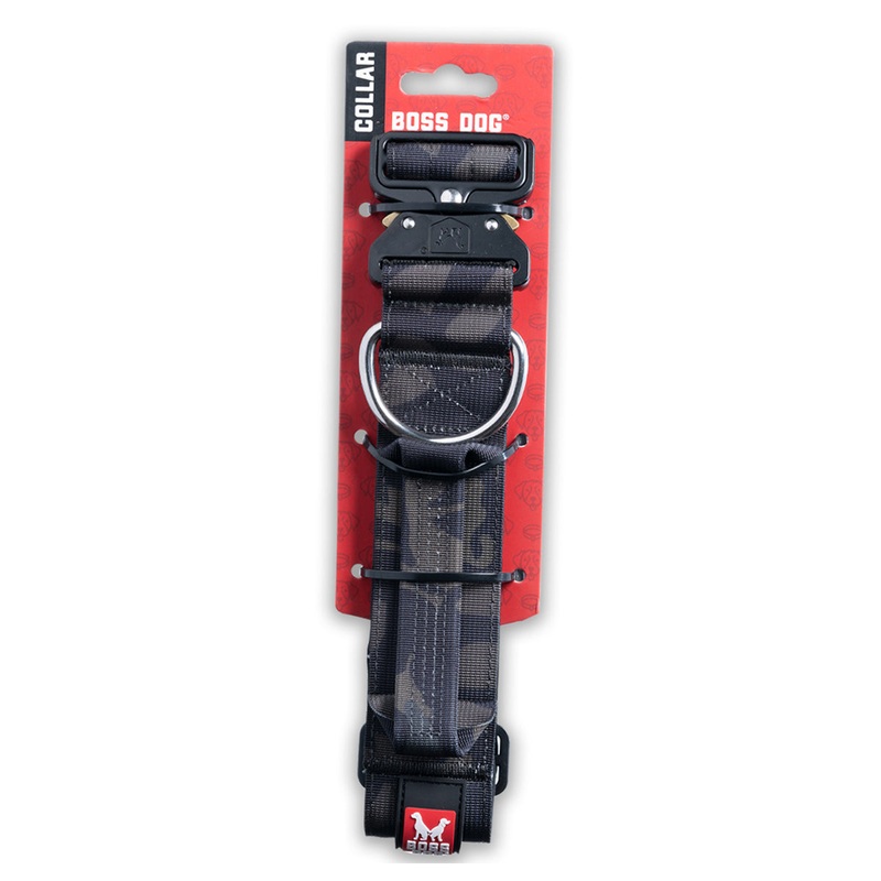 Boss Dog Collar Camo Black 1.2 Small