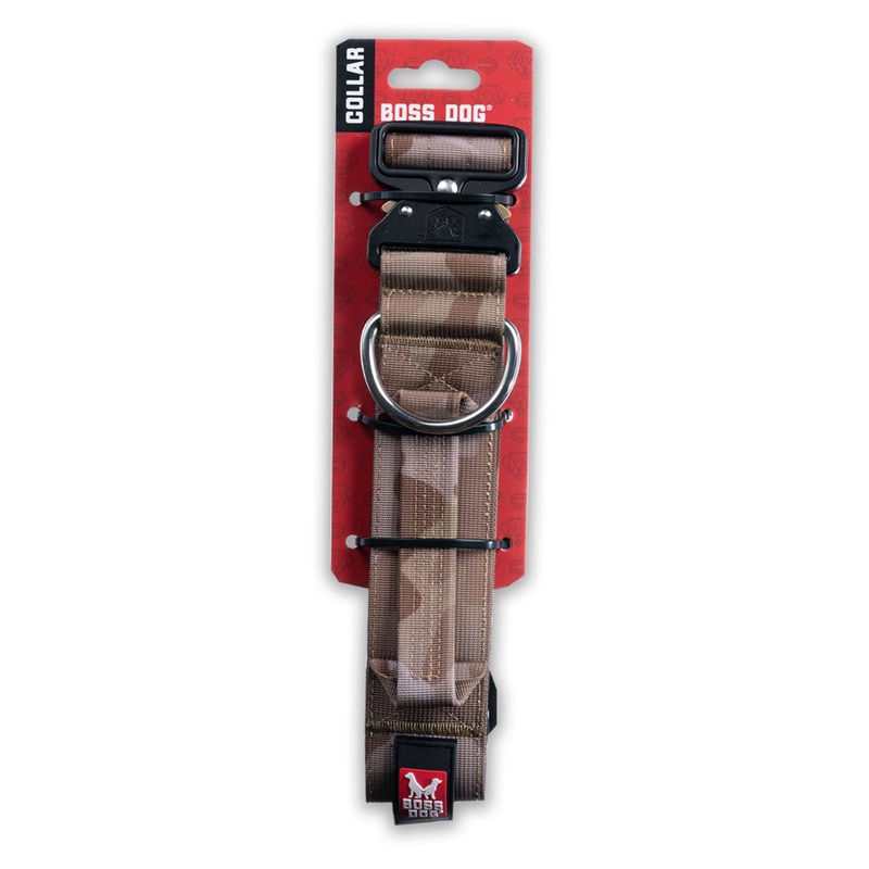 Boss Dog Collar Camo Tan 2 XLarge