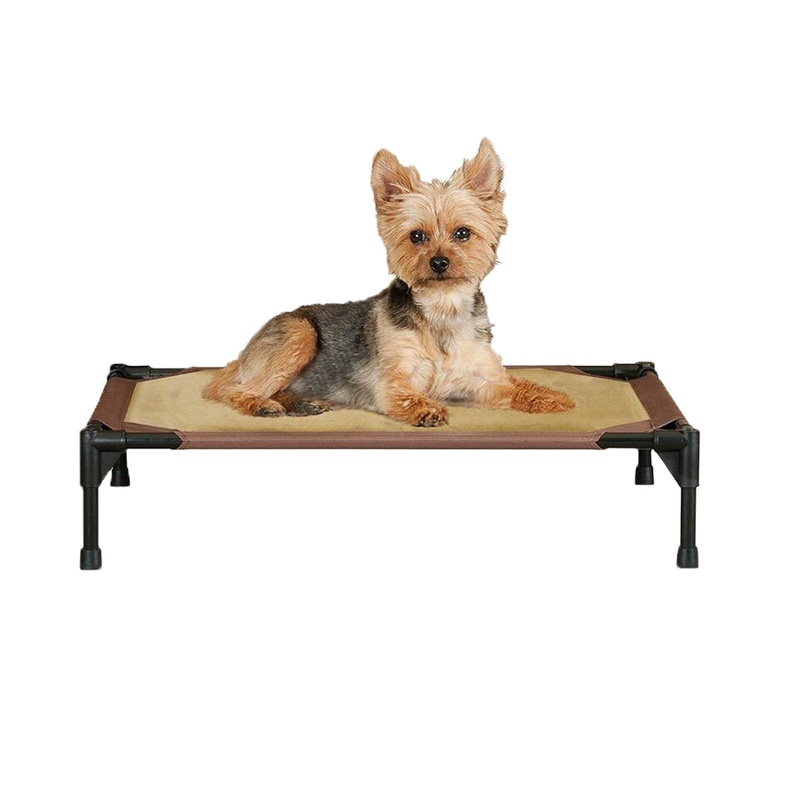 K&H Manufacturing Comfy Pet Cot 17x 22, Small, Mocha/Tan