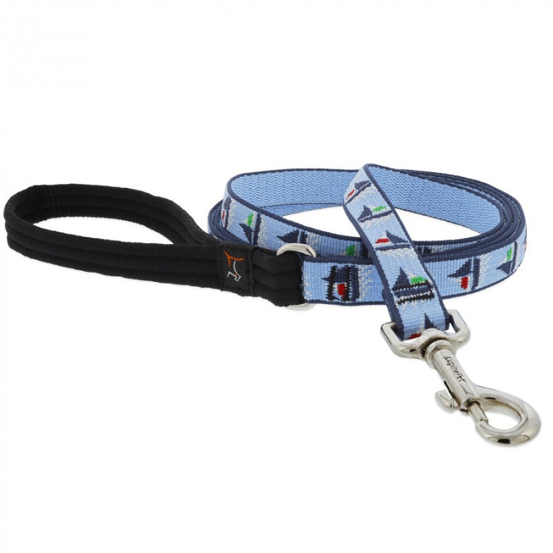 Lupine Dog Leash 3/4 Wide X 4′ Length Sail Away