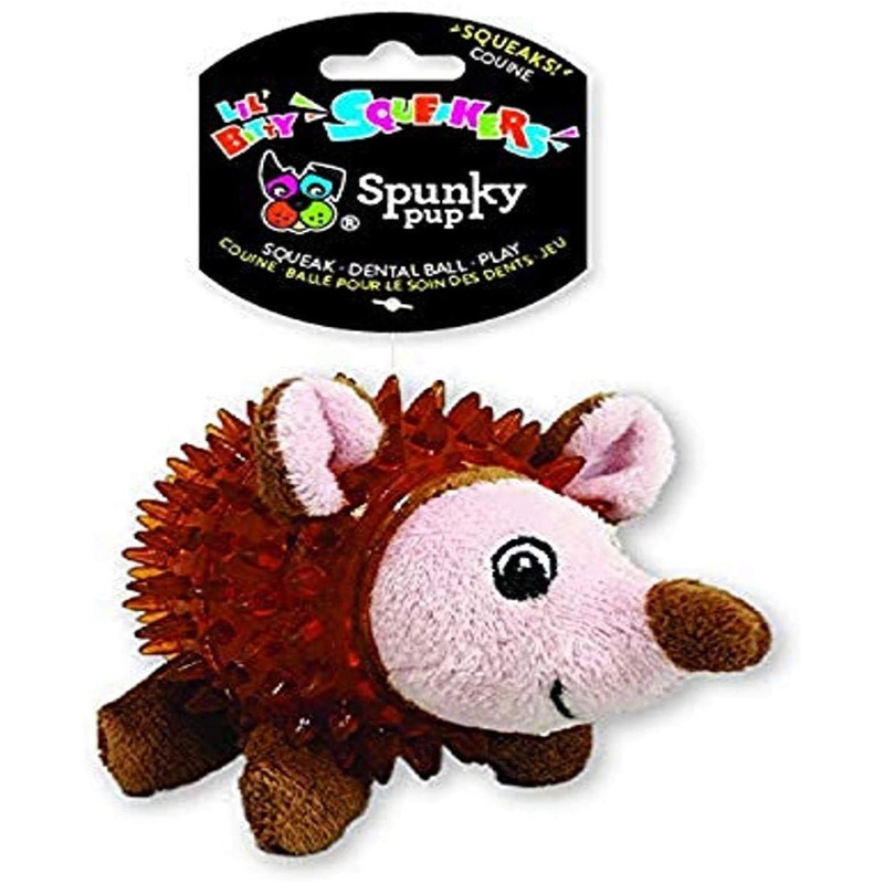 Spunky Pup Lil’ Bitty Squeakers Hedgehog Dog Toy