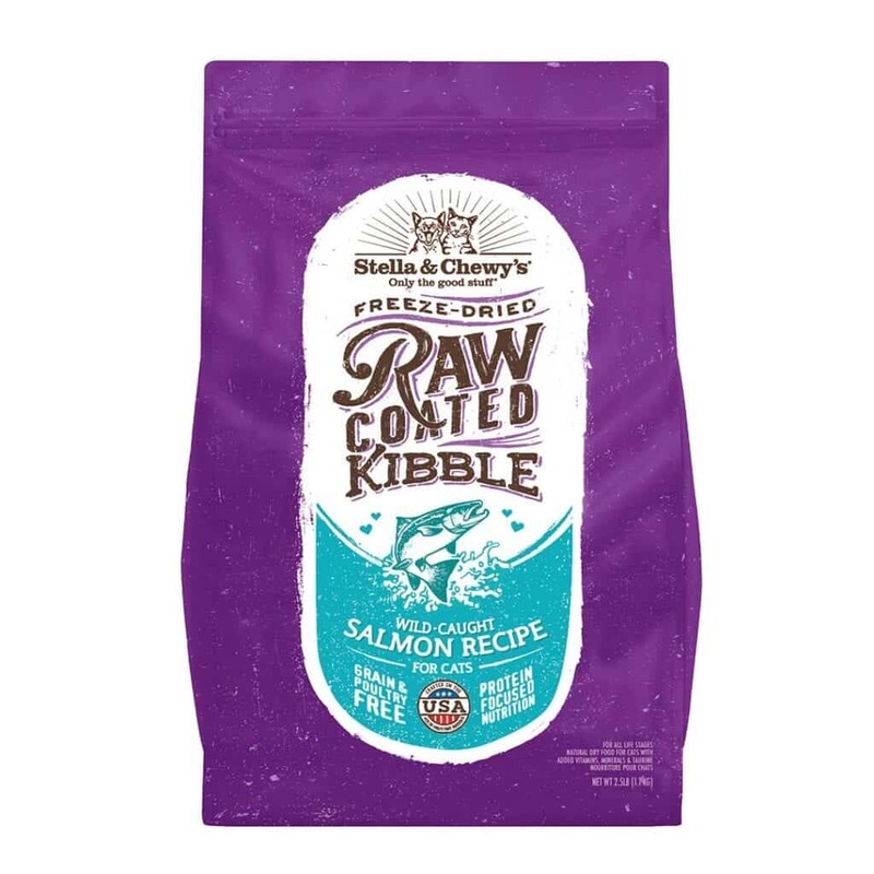 Stella & Chewy’s Raw Coated Kibble Wild-caught Salmon Recipe Dry Cat Food 5lb