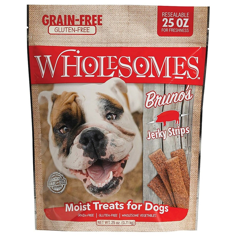 Wholesomes Bruno’s Pork Grain Free Jerky Sticks Treats 25oz