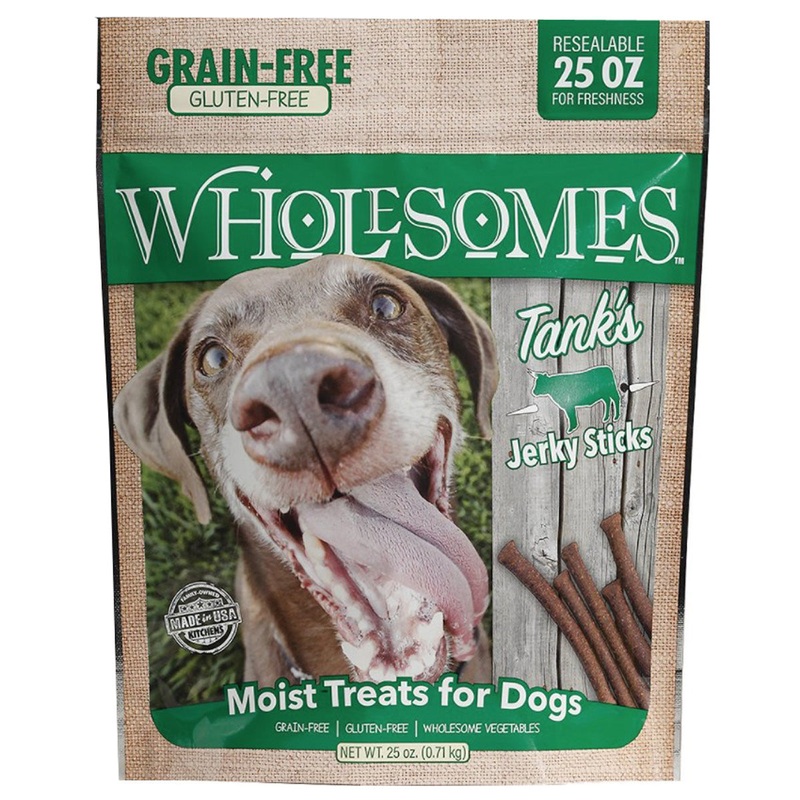 Wholesomes Tank’s Beef Grain Free Jerky Sticks Dog Treats 25oz