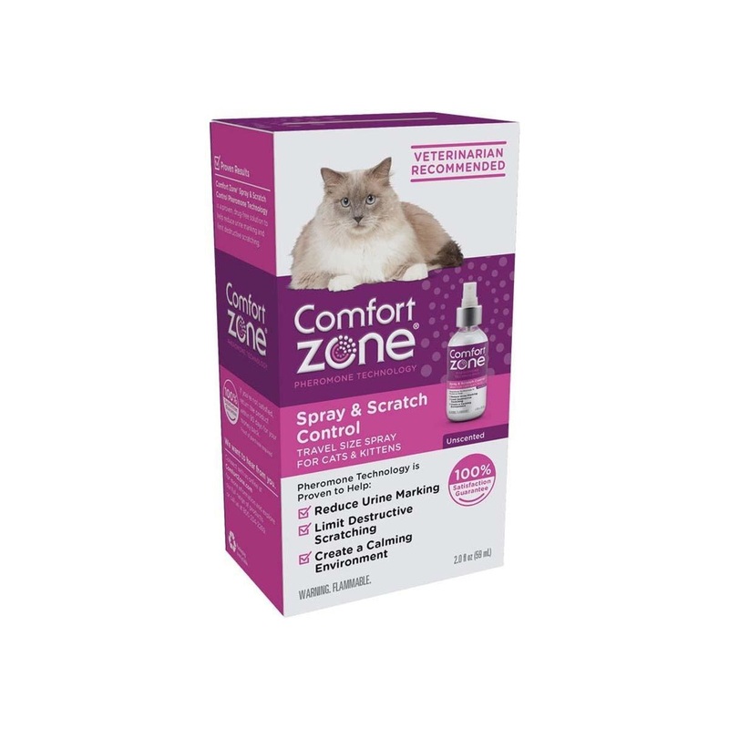 Comfort Zone Spray & Scratch Control Spray for Cats 2oz