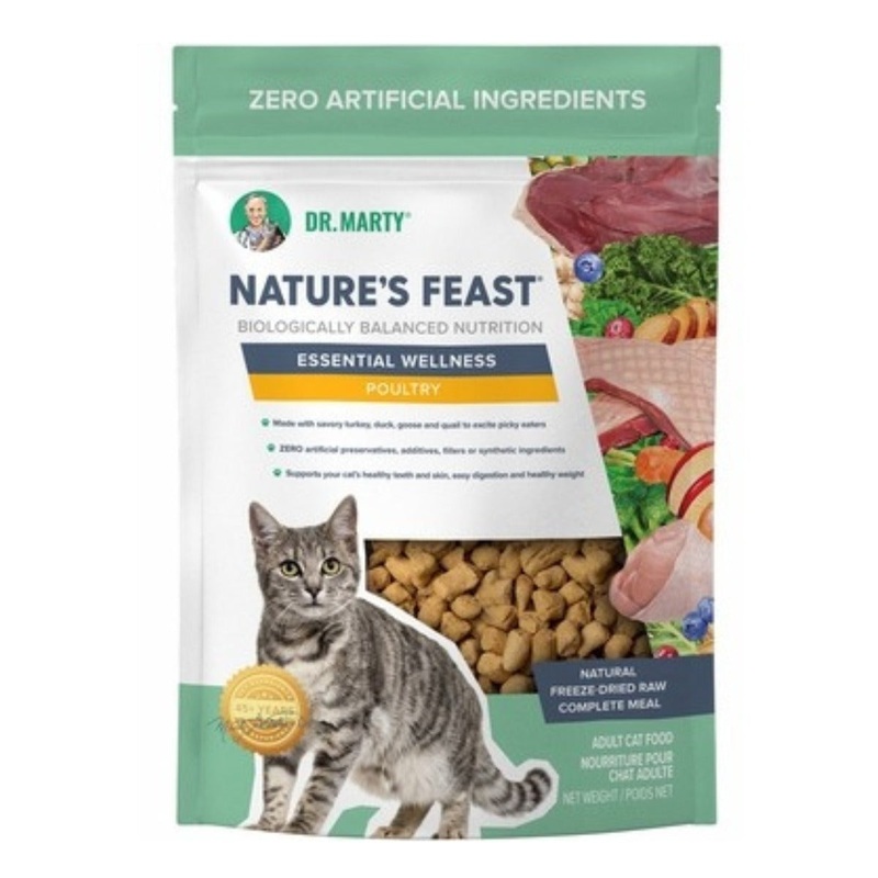 Dr. Marty Nature’s Feast Essential Wellness Poultry Dry Cat Food 5.5 oz