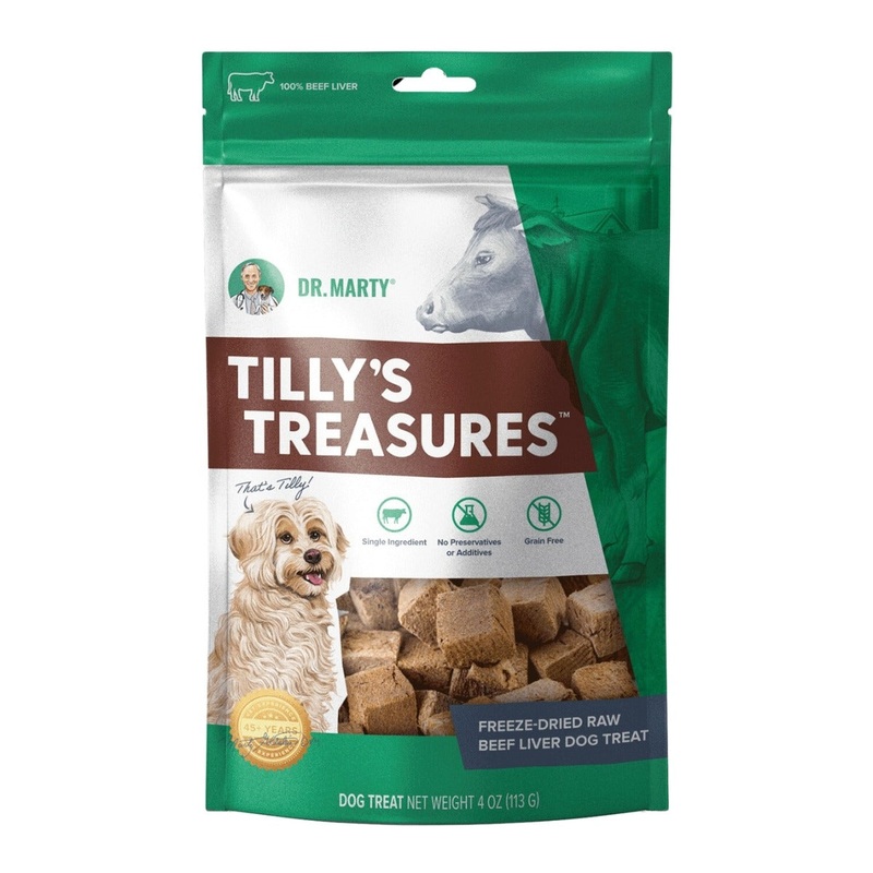 Dr. Marty Tilly’s Treasures Beef Liver Dog Treats 4oz