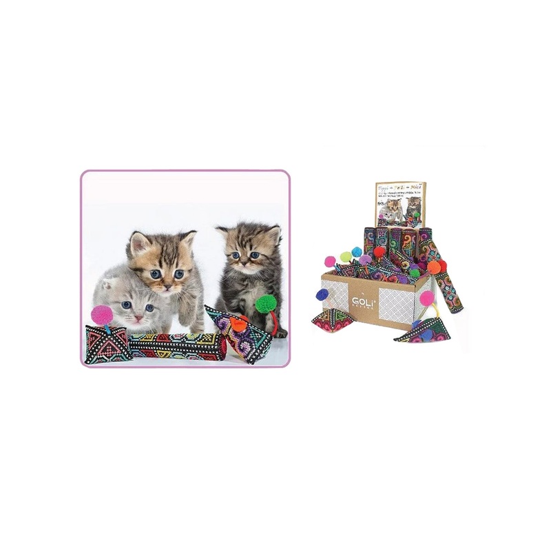Goli Design Catnip Tippi + Polli + Mice Cat Toys 2