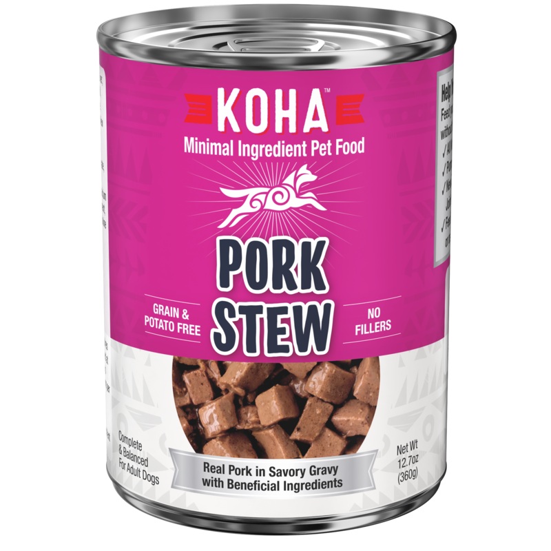 Koha Minimal Ingredient Pork Stew for Dogs 12.7oz