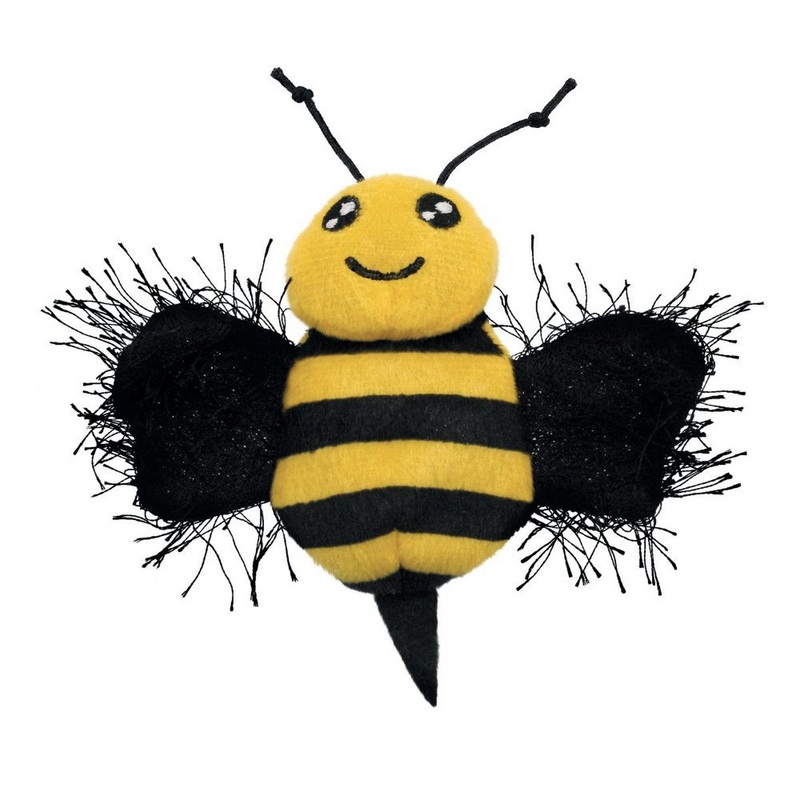 KONG Better Buzz Bee Catnip Toy Yellow