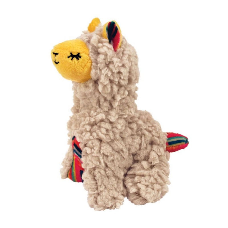 KONG Softies Buzzy Llama Catnip Toy One Size Beige