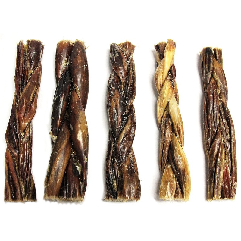 The Natural Dog Company Bully Braided Gullet 6 Dog Treats Each