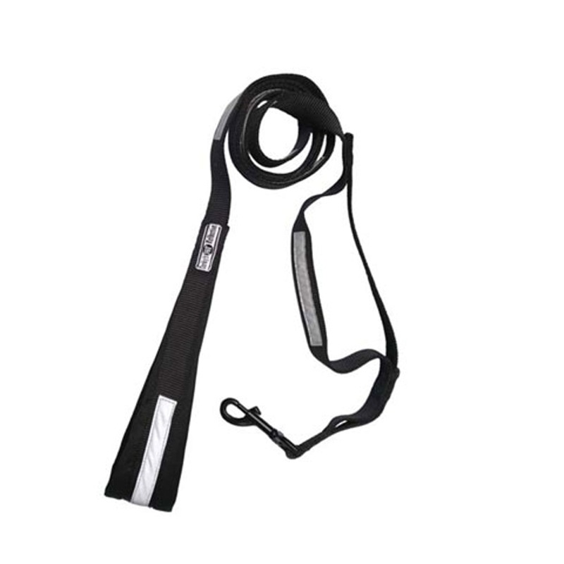 Corky’s Reflective Dog Leash Safe Black 6′