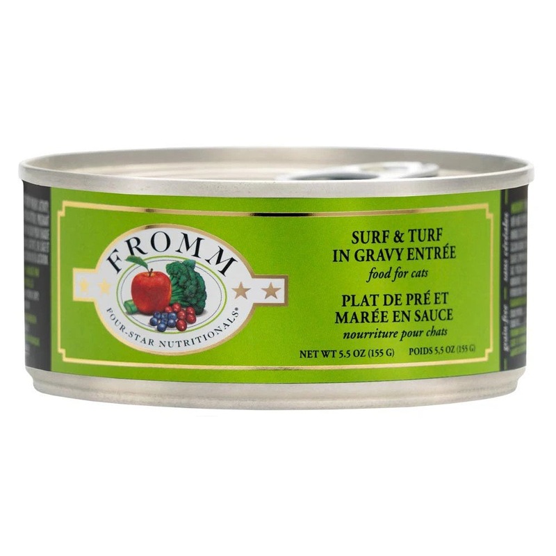 Fromm Shredded Surf & Turf in Gravy Canned Cat Food 5.5Oz