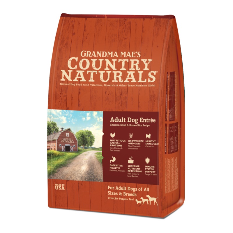 Grandma Mae’s Country Naturals Chicken & Rice Dry Adult Dog Food 14lb