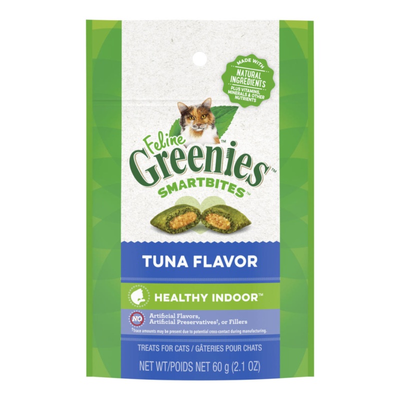Greenies Hairball Control Tuna Flavor Cat Treats 2.1oz
