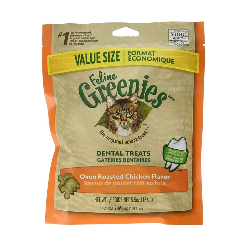 Greenies Oven Roasted Chicken Flavor Cat Dental Treats 4.6oz