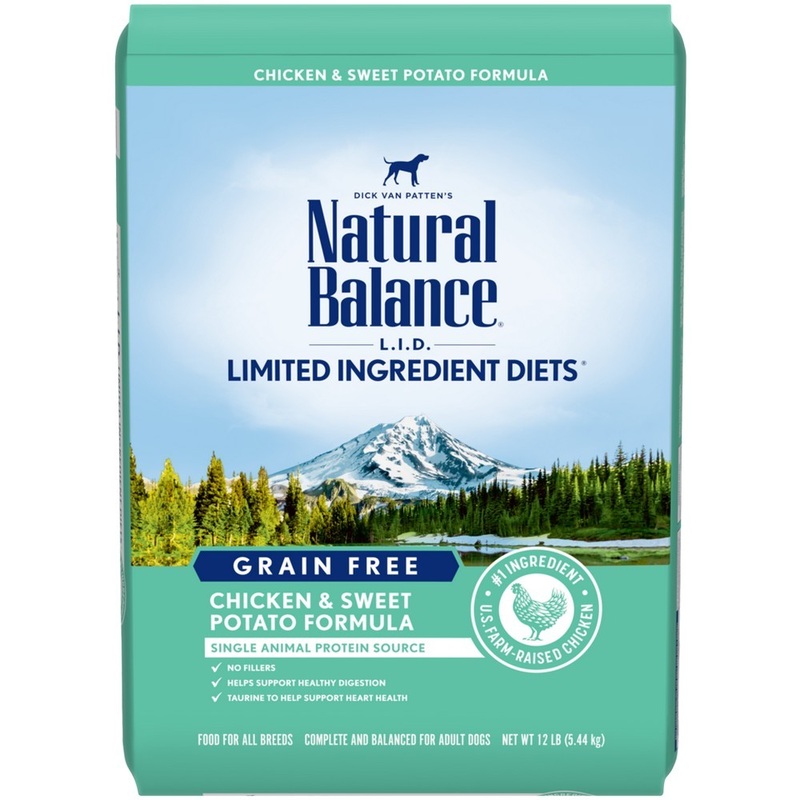 Natural Balance LID Limited Ingredient Grain Free Diet Dry Dog Food – Chicken & Sweet Potato – 12lb