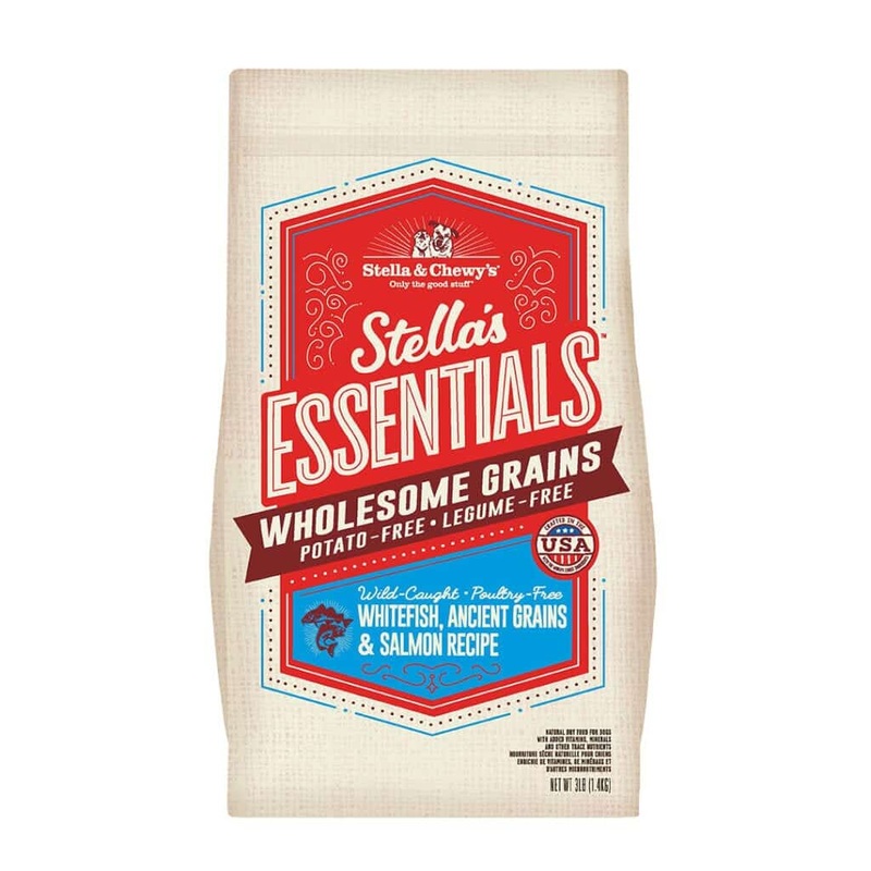 Stella & Chewy’s Stella’s Essentials Wild-caught Whitefish, Ancient Grains & Salmon Recipe Dry Dog Food 3lb