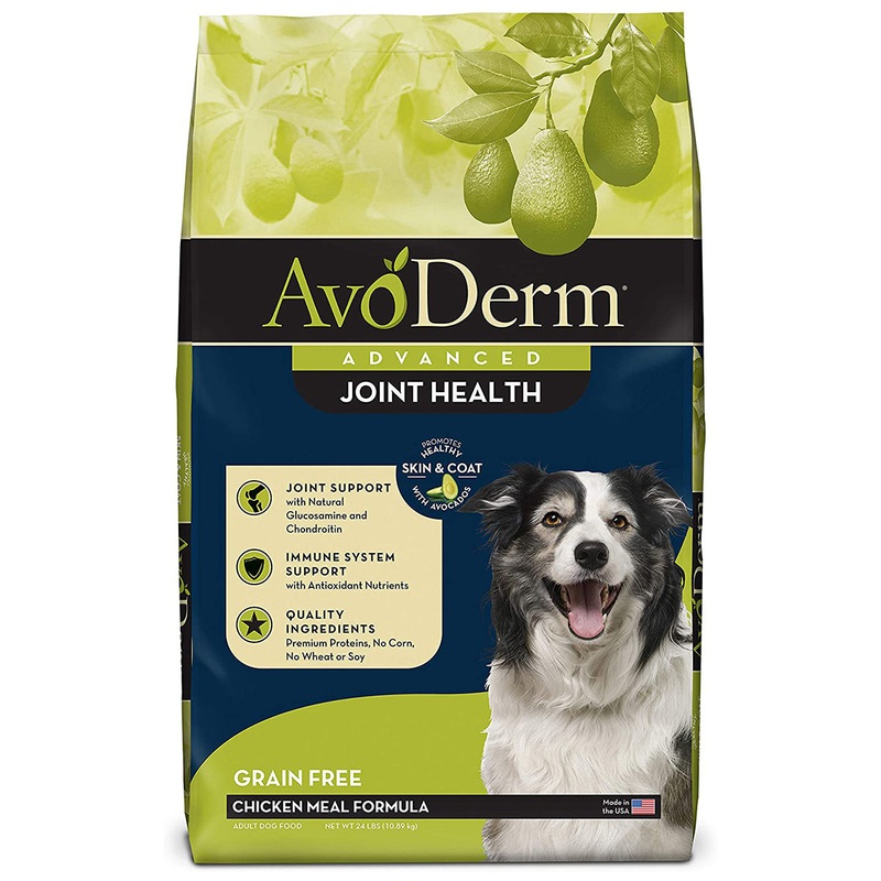 AvoDerm Advanced Joint Health Chicken Formula Dry Dog Food 24lb Bag
