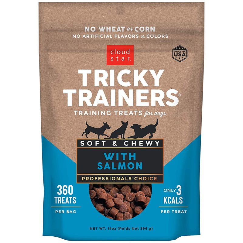 Cloud Star Tricky Trainers Chewy Salmon Formula Dog Treats 14oz