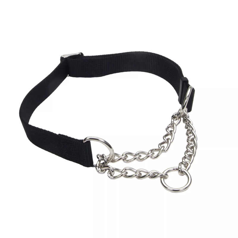 Coastal Adjustable Check Training Collar for Dogs 3/4×14-20 Black