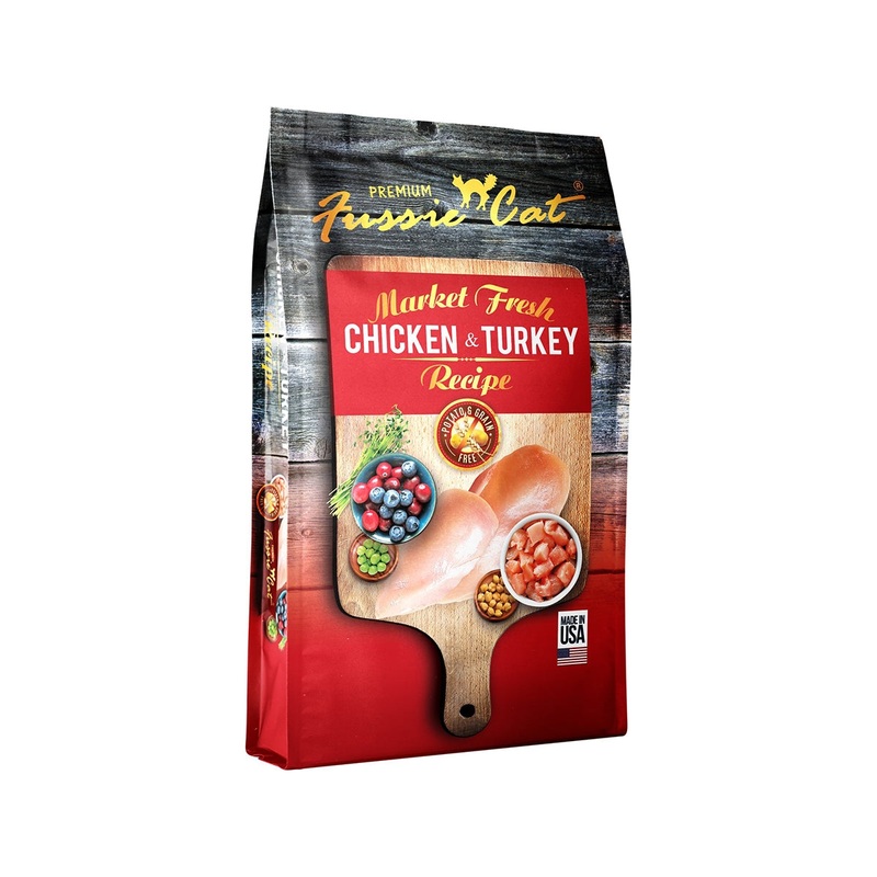 Fussie Cat Chicken & Turkey Dry Cat Food 10lb