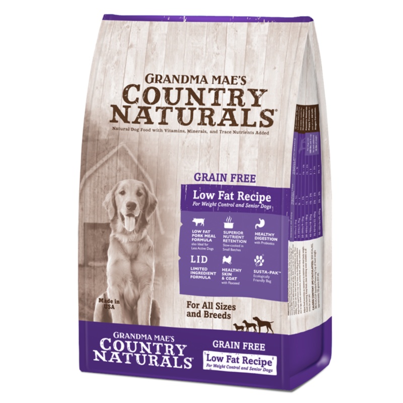 Grandma Mae’s Low Fat Grain Free Dry Dog Food 4lb