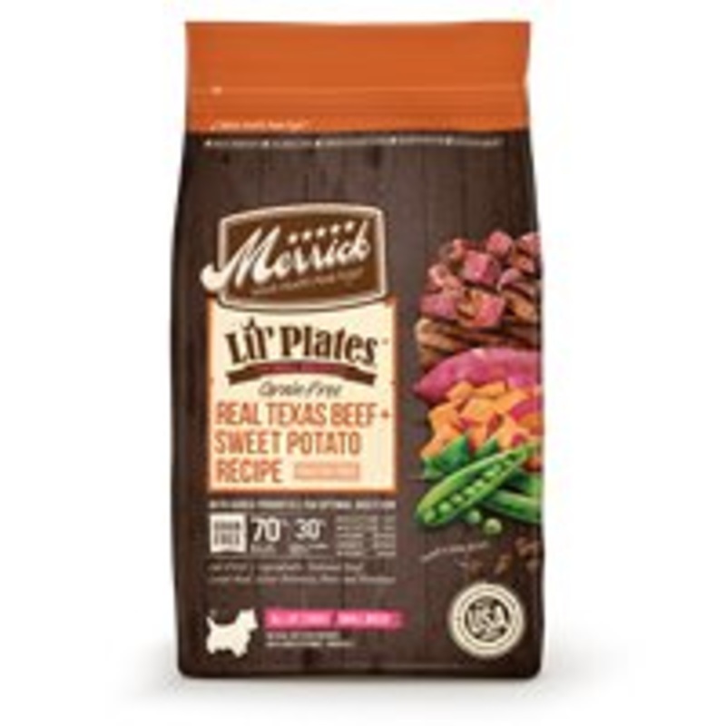 Merrick Lil’ Plates Beef & Sweet Potato Recipe Dry Dog Food 4lbs