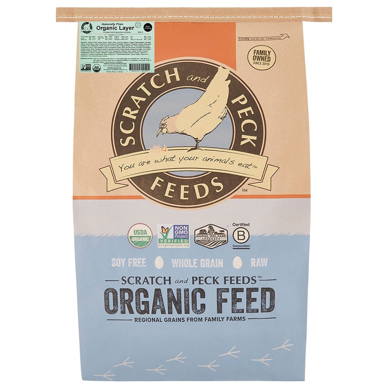 Scratch and Peck Feeds Naturally Free Organic Layer 16% Poultry Feed 40lb