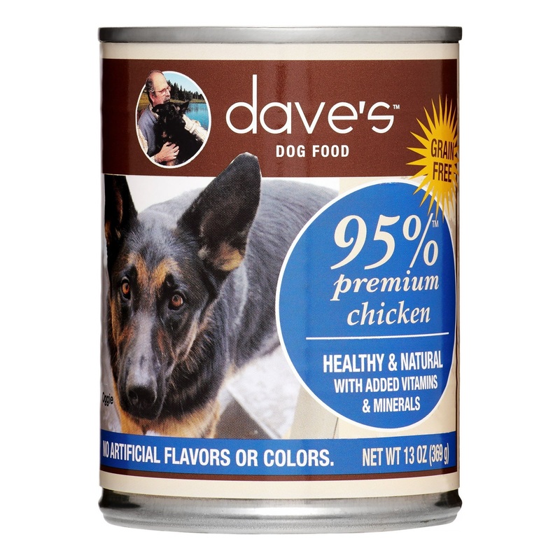 Dave’s Pet Food 95% Premium Wet Dog Food – Chicken – 13oz Can