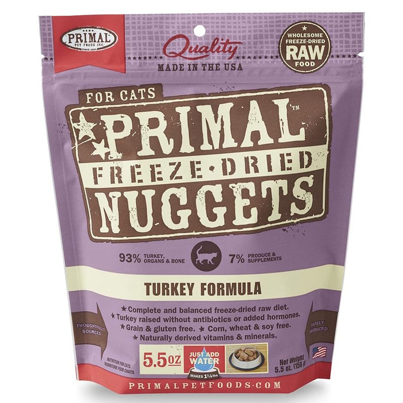 Primal Freeze-Dried Nuggets Turkey Formula Cat Food 5.5oz