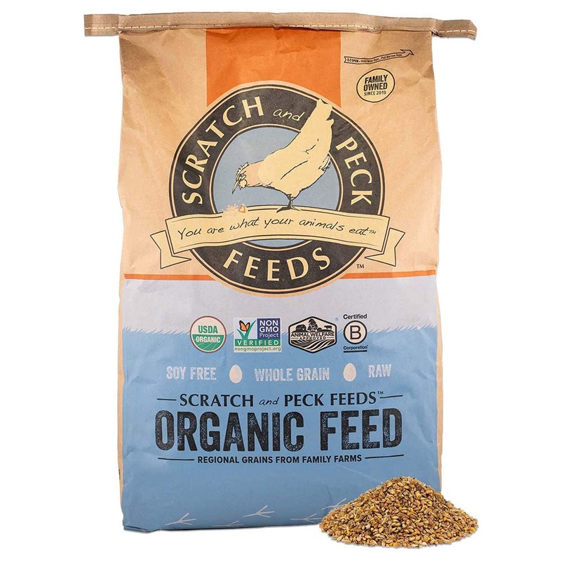 Scratch and Peck Naturally Free 16% Organic Layer Feed for Chickens and Ducks 40lb