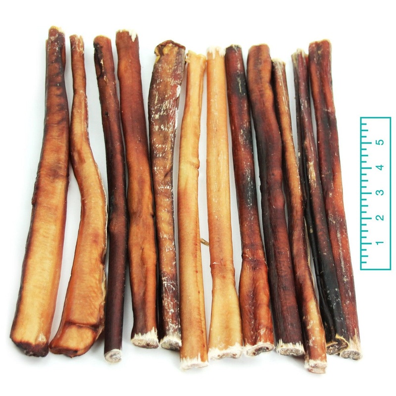 The Natural Dog Company Thick Bully Sticks 12 Odor Free Dog Treats 25ct
