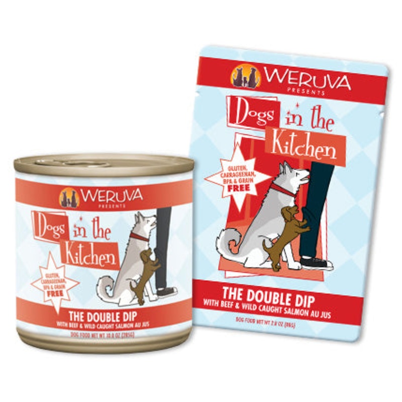 Weruva The Double Dip with Beef and Wild Caught Salmon Au Jus 10oz